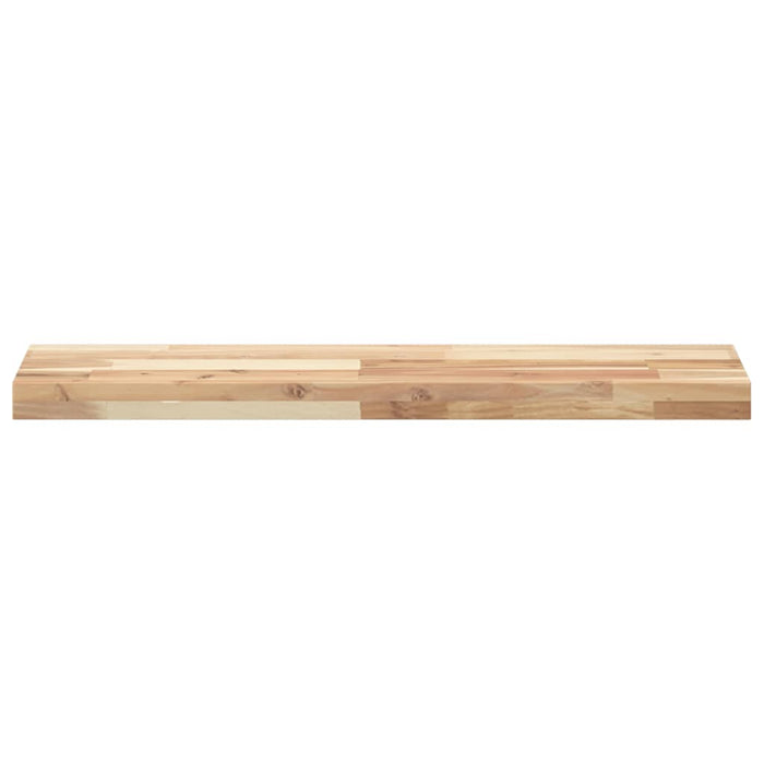 Rafturi suspendate 2 buc. 80x20x4 cm lemn masiv acacia netratat - WALTI WALTI