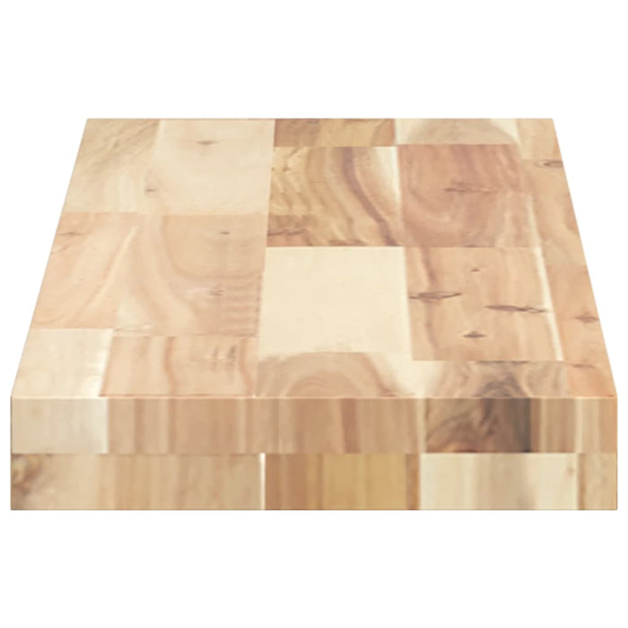 Rafturi suspendate 2 buc. 80x20x4 cm lemn masiv acacia netratat - WALTI WALTI
