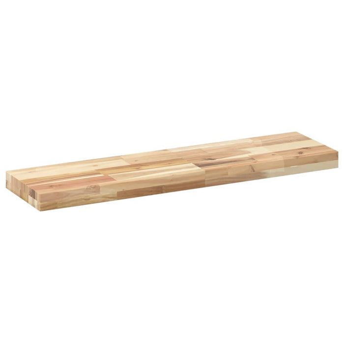 Rafturi suspendate 2 buc. 80x20x4 cm lemn masiv acacia netratat - WALTI WALTI