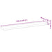 Raft plutitor, 120x20x4 cm, lemn masiv de acacia netratat - WALTI WALTI
