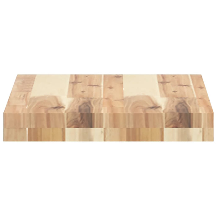 Rafturi suspendate 2 buc. 60x30x2 cm lemn masiv acacia netratat WALTI