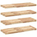Rafturi plutitoare 4 buc. 100x30x4cm lemn masiv acacia netratat - WALTI WALTI