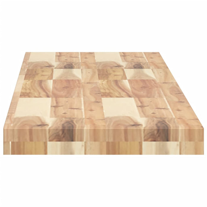 Rafturi suspendate 2 buc. 120x30x4cm lemn masiv acacia netratat WALTI