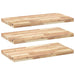 Rafturi suspendate 3 buc. 60x40x4 cm lemn masiv acacia netratat - WALTI WALTI