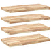 Rafturi plutitoare 4 buc. 100x40x4cm lemn masiv acacia netratat - WALTI WALTI