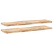Rafturi suspendate 2 buc. 160x40x4cm lemn masiv acacia netratat - WALTI WALTI