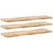 Rafturi suspendate 3 buc. 160x40x4cm lemn masiv acacia netratat - WALTI WALTI