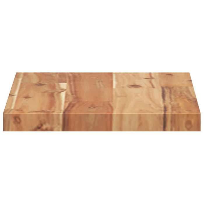 Raft suspendat 60x20x2 cm lemn masiv acacia netratat WALTI