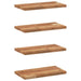 Rafturi suspendate 4 buc. 60x20x2 cm lemn masiv acacia netratat - WALTI WALTI
