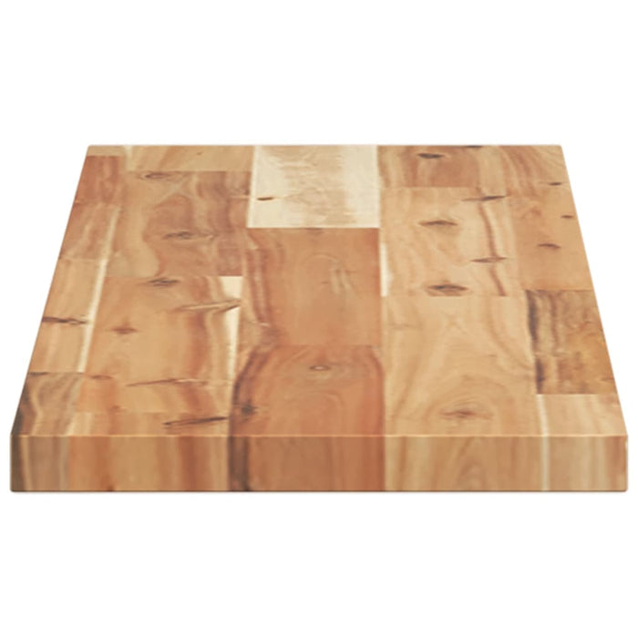Raft suspendat 80x20x2 cm lemn masiv acacia netratat WALTI