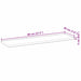 Rafturi suspendate 2 buc. 80x20x2 cm lemn masiv acacia netratat - WALTI WALTI