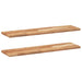 Rafturi suspendate 2buc. 100x20x2 cm lemn masiv acacia netratat - WALTI WALTI