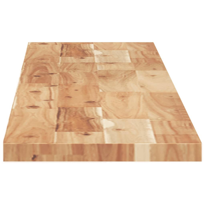 Raft suspendat 120x20x2 cm lemn masiv acacia netratat - WALTI WALTI