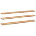 Rafturi suspendate 3 buc. 120x20x2cm lemn masiv acacia netratat - WALTI WALTI