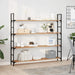 Rafturi suspendate 3 buc. 140x20x2cm lemn masiv acacia netratat - WALTI WALTI