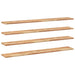 Rafturi suspendate 4 buc. 140x20x2cm lemn masiv acacia netratat - WALTI WALTI