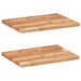 Rafturi suspendate 2 buc. 40x30x2 cm lemn masiv acacia netratat - WALTI WALTI