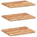 Rafturi suspendate 3 buc. 60x30x2 cm lemn masiv acacia netratat - WALTI WALTI