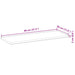 Rafturi suspendate 2 buc. 80x30x2 cm lemn masiv acacia netratat - WALTI WALTI