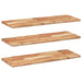 Rafturi suspendate 3 buc. 80x30x2 cm lemn masiv acacia netratat - WALTI WALTI