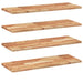 Rafturi suspendate 4 buc. 80x30x2 cm lemn masiv acacia netratat - WALTI WALTI