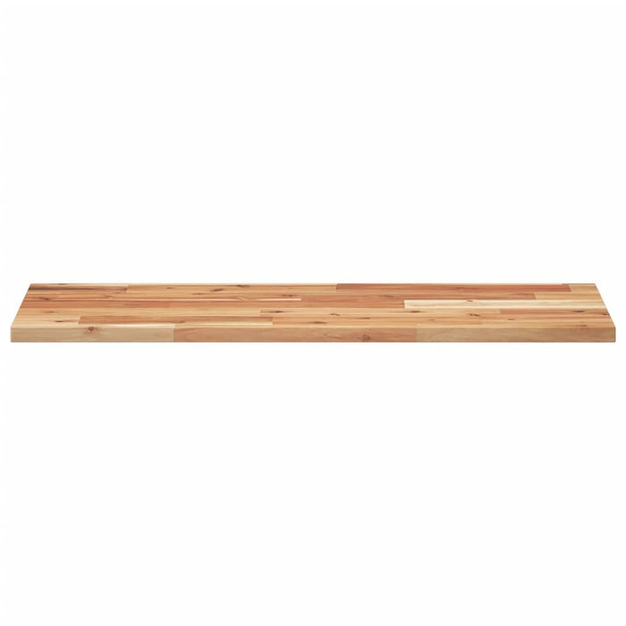 Raft suspendat 100x30x2 cm lemn masiv acacia netratat - WALTI WALTI