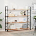 Rafturi suspendate 2 buc. 140x30x2cm lemn masiv acacia netratat - WALTI WALTI