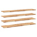 Rafturi suspendate 4 buc. 140x30x2cm lemn masiv acacia netratat - WALTI WALTI