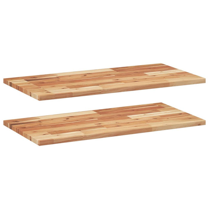 Rafturi suspendate 2 buc. 60x40x2 cm lemn masiv acacia netratat - WALTI WALTI
