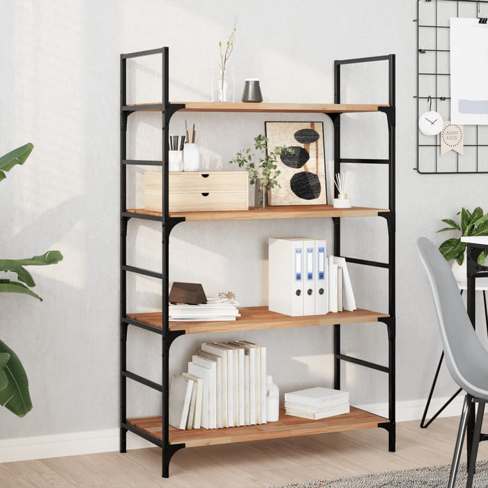Rafturi suspendate 4 buc. 80x40x2 cm lemn masiv acacia netratat - WALTI WALTI