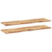 Rafturi suspendate 2 buc. 120x40x2cm lemn masiv acacia netratat - WALTI WALTI