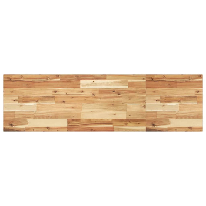 Raft suspendat 140x40x2 cm lemn masiv acacia netratat - WALTI WALTI