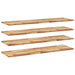 Rafturi suspendate 4 buc. 160x40x2cm lemn masiv acacia netratat - WALTI WALTI