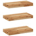 Rafturi suspendate 3 buc. 60x20x4 cm lemn masiv acacia netratat - WALTI WALTI