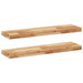 Rafturi suspendate 2 buc. 80x20x4 cm lemn masiv acacia netratat - WALTI WALTI