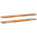 Rafturi suspendate 2 buc. 120x20x4cm lemn masiv acacia netratat - WALTI WALTI