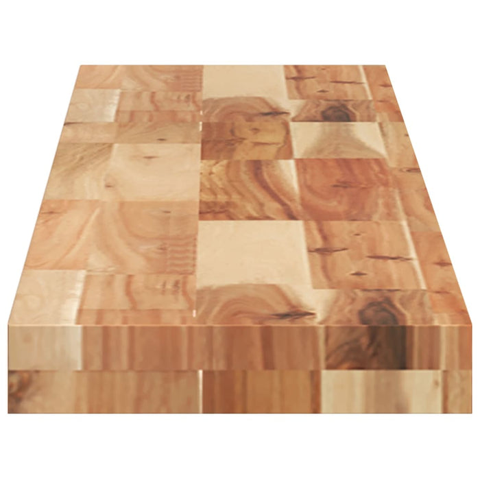 Rafturi suspendate 2 buc. 120x20x4cm lemn masiv acacia netratat - WALTI WALTI