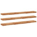Rafturi suspendate 3 buc. 120x20x4cm lemn masiv acacia netratat - WALTI WALTI