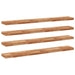 Rafturi suspendate 4 buc. 140x20x4cm lemn masiv acacia netratat - WALTI WALTI