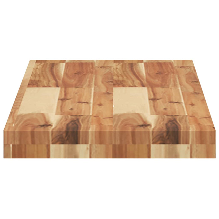 Raft suspendat 80x30x4 cm lemn masiv acacia netratat - WALTI WALTI