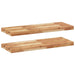 Rafturi suspendate 2 buc. 80x30x4 cm lemn masiv acacia netratat - WALTI WALTI