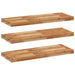Rafturi suspendate 3 buc. 80x30x4 cm lemn masiv acacia netratat - WALTI WALTI