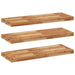 Rafturi suspendate 3 buc. 100x30x4cm lemn masiv acacia netratat - WALTI WALTI