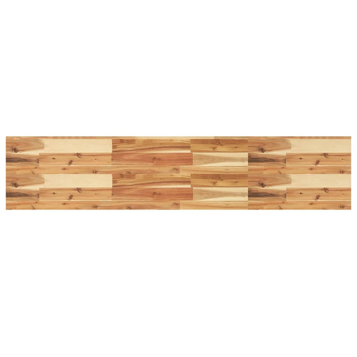 Raft suspendat 140x30x4 cm lemn masiv acacia netratat WALTI
