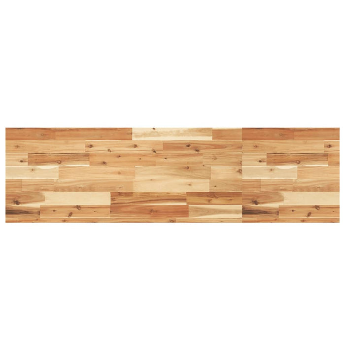 Raft suspendat 120x40x4 cm lemn masiv acacia netratat - WALTI WALTI