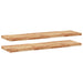 Rafturi suspendate 2 buc. 120x40x4cm lemn masiv acacia netratat - WALTI WALTI