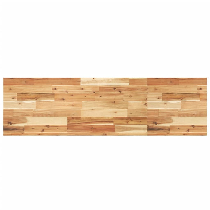 Raft suspendat 140x40x4 cm lemn masiv acacia netratat - WALTI WALTI