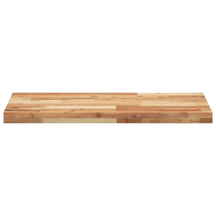 Raft suspendat 140x40x4 cm lemn masiv acacia netratat - WALTI WALTI