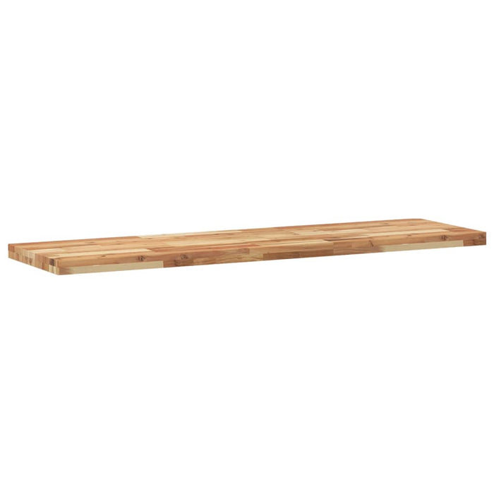 Rafturi suspendate 2 buc. 140x40x4cm lemn masiv acacia netratat - WALTI WALTI