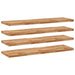 Rafturi suspendate 4 buc. 160x40x4cm lemn masiv acacia netratat - WALTI WALTI